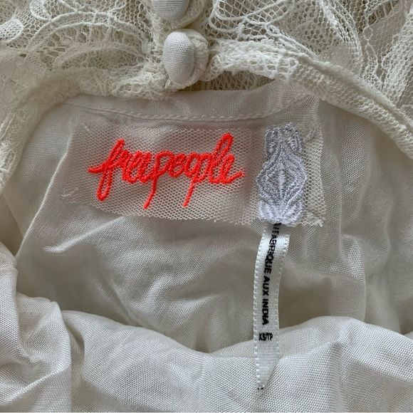 Free People We The Free Lace Dress Cream XS - Picture 6 of 6